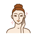 smooth skin illustration icon smooth skin illustration icon